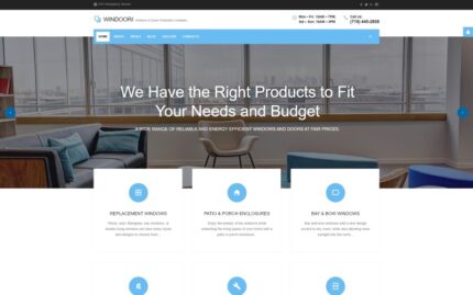 Windoori - Windows & Doors Production Company Joomla Template