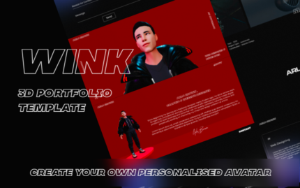 Wink - Multipurpose Portfolio 3D Template Landing Page Template