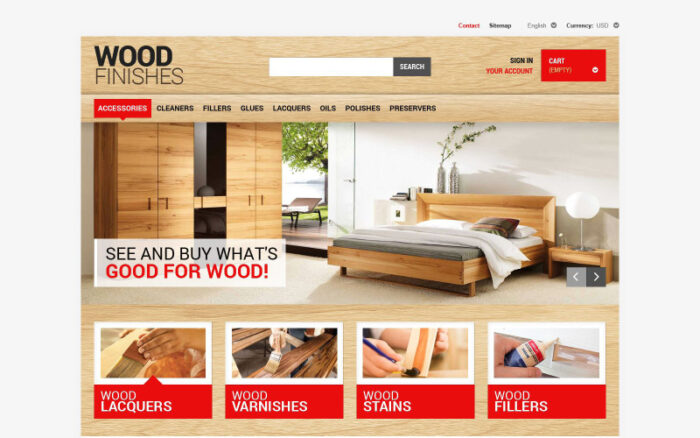 Wood Finishing PrestaShop Theme