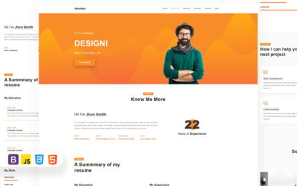 XPortfolio - Personal CV / Resume / Portfolio Landing Page Template