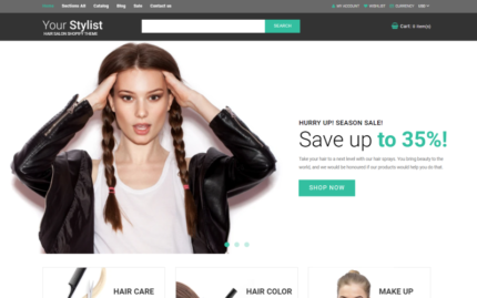 YourStylist - Hair Salon Shopify Theme