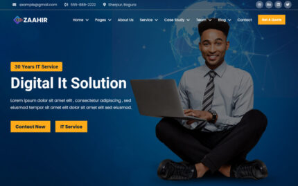 Zaahir - IT Solution & Technology Business Service Website Template