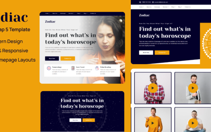 Zodiac - Astrology Website Template