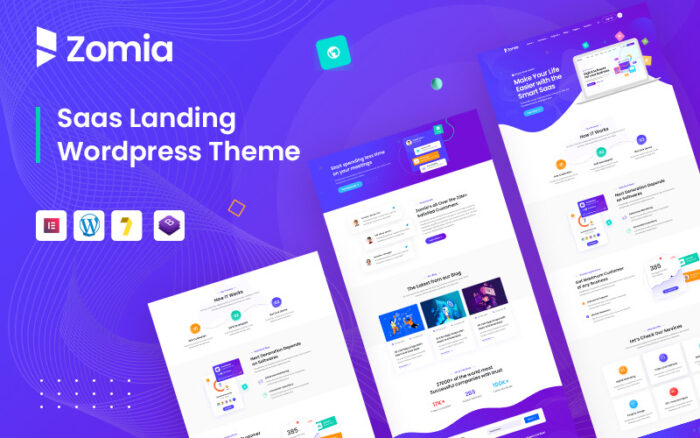 Zomia - Saas & Startup WordPress Theme.