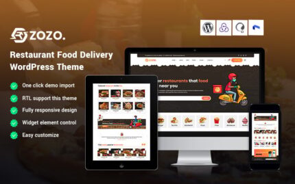 Zozo - Restaurant Food Delivery WordPress Theme